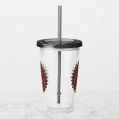 部族の戦士の王の儀式のマスク アクリルタンブラー (右)