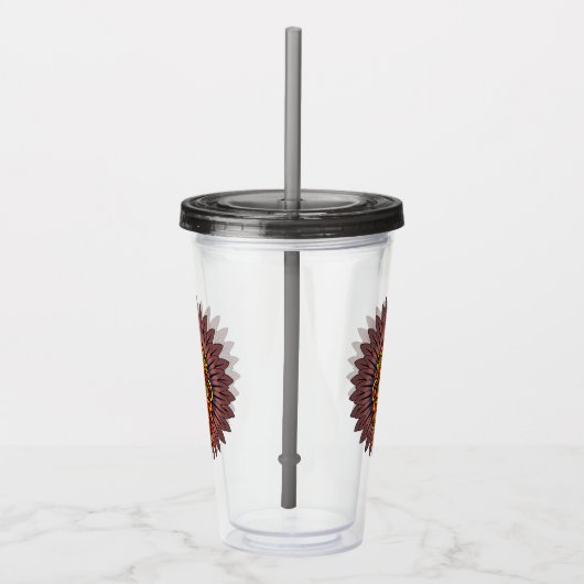 部族の戦士の王の儀式のマスク アクリルタンブラー (右)