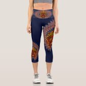 部族の戦士の王の儀式のマスク カプリレギンス (正面)