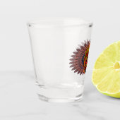 部族の戦士の王の儀式のマスク ショットグラス (左)