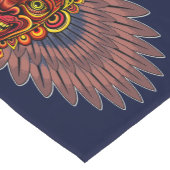 部族の戦士の王の儀式のマスク ショートテーブルランナー (コーナー)