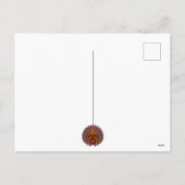 部族の戦士の王の儀式のマスク シーズンポストカード (裏面)