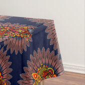 部族の戦士の王の儀式のマスク テーブルクロス (インサイチュ)