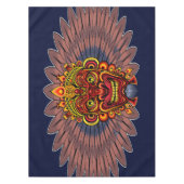 部族の戦士の王の儀式のマスク テーブルクロス (正面)