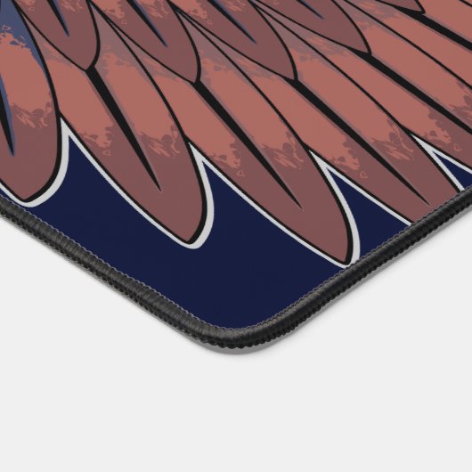 部族の戦士の王の儀式のマスク デスクマット (コーナー)