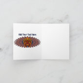 部族の戦士の王の儀式のマスク ノートカード (内部)