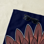 部族の戦士の王の儀式のマスク ビーチタオル (インサイチュ)