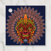 部族の戦士の王の儀式のマスク フェイバータグ (正面)