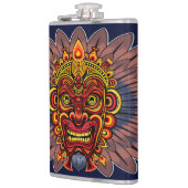 部族の戦士の王の儀式のマスク フラスク (左)