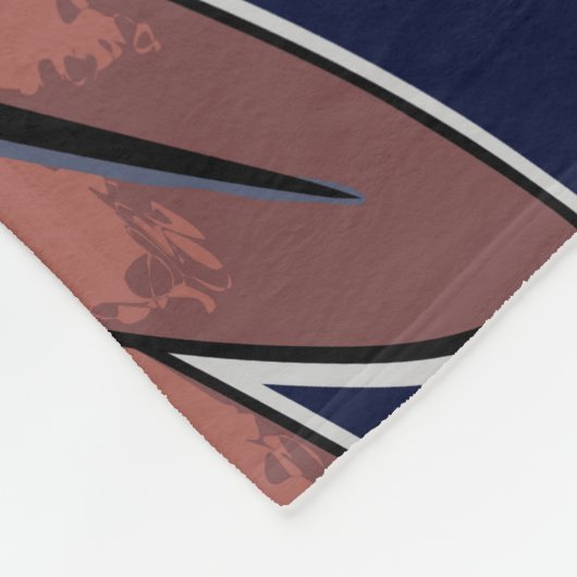 部族の戦士の王の儀式のマスク フリースブランケット (角)