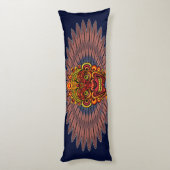 部族の戦士の王の儀式のマスク ボディピロー (裏面 (縦))