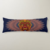 部族の戦士の王の儀式のマスク ボディピロー (正面)