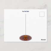 部族の戦士の王の儀式のマスク ポストカード (裏面)