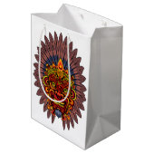 部族の戦士の王の儀式のマスク ミディアムペーパーバッグ (裏面アングル)