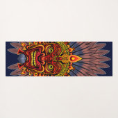 部族の戦士の王の儀式のマスク ヨガマット (裏面(横))