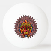 部族の戦士の王の儀式のマスク 卓球ボール (正面)