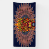 部族の戦士の王の儀式のマスク 横断幕 (縦)