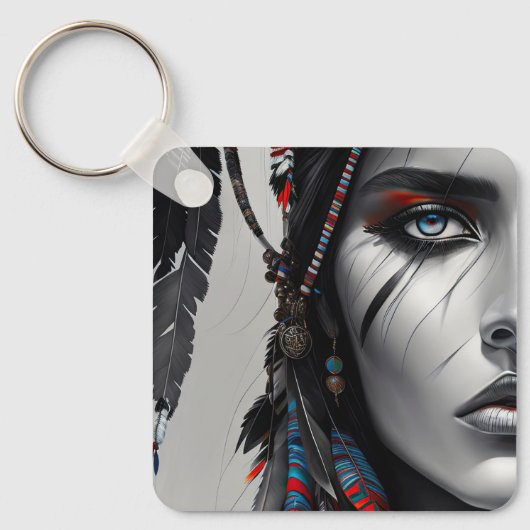 部族の戦士 キーホルダー (正面)