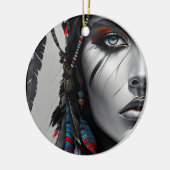 部族の戦士 セラミックオーナメント (左)