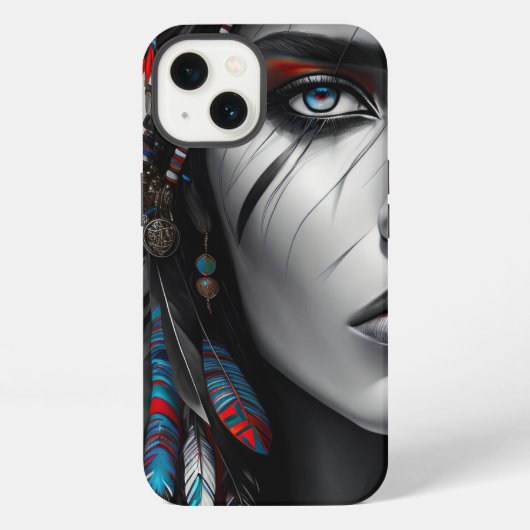 部族の戦士 iPhoneケース (裏面)