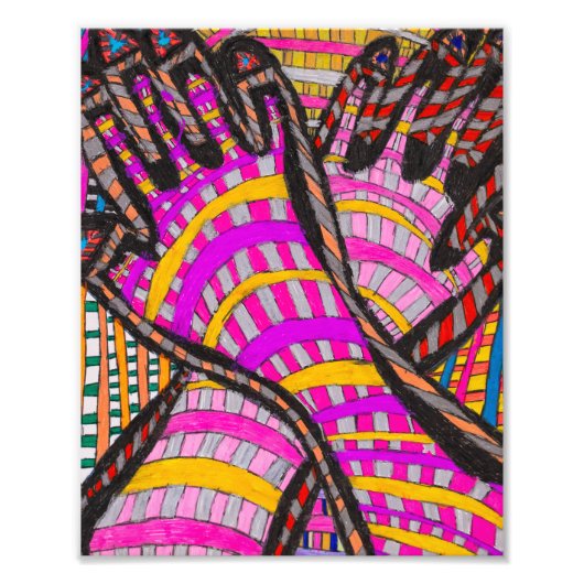 部族の指紋プリント フォトプリント            (正面)