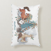 部族の森林の動物テペイの羽の矢 アクセントクッション (正面(垂直))