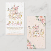 部族の森林の動物ピンクのフローラ本ベビー エンクロージャーカード (正面/裏面)