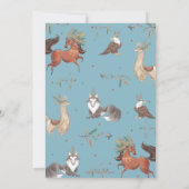 部族の森林動物テペボーイ赤ちゃんシャワー 招待状 (裏面)