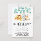 部族の森林動物赤ちゃんシャワーベビー 招待状 (正面)