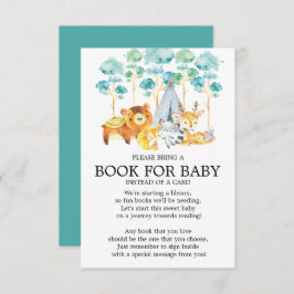 部族の森林動物赤ちゃんシャワーベビー 招待状