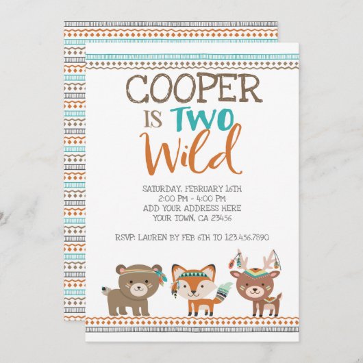 部族の森林 招待状 (正面/裏面)