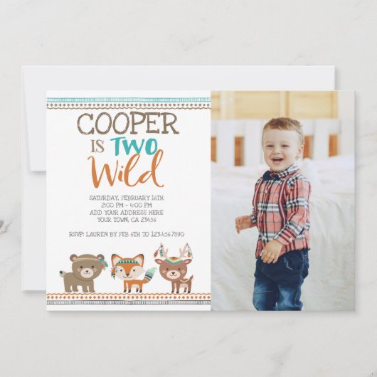 部族の森林 招待状 (正面)