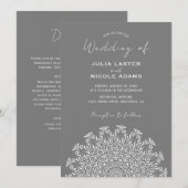 部族の民俗カントリーカルチャークレストマンダラウェディング 招待状 (正面/裏面)