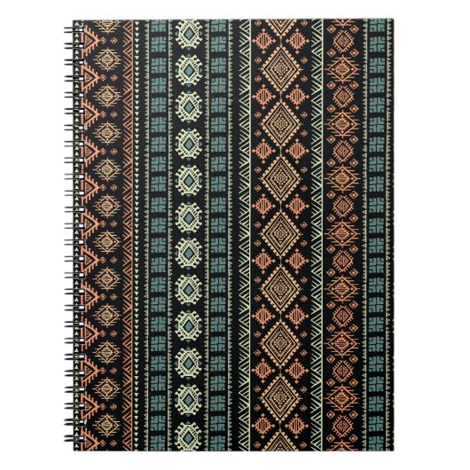 部族の民族ヴィンテージのビジネスパターン ノートブック (正面)