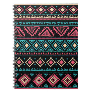 部族の民族ヴィンテージのビジネスパターン ノートブック
