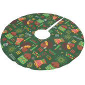 部族の民族先住民アフリカのクワンザホリデー ブラッシュドポリエステルツリースカート (アングル)