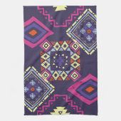 部族の民族初期の、幾何学的背景。 キッチンタオル (縦)