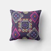 部族の民族初期の、幾何学的背景。 クッション (裏面)