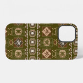 部族の民族的なシームレスパターン 2 iPhoneケース (裏面横)