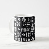 部族の民族的背景。スタイリッシュ地形 コーヒーマグカップ (正面左)