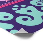 部族の民族:シームレカラフルームパターン。 ポスター (角)