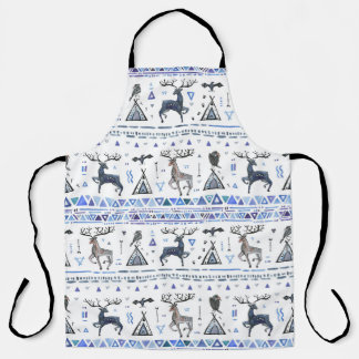 部族の民族、動物の夢のキャッチャー、シームレス。 エプロン