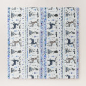 部族の民族、動物の夢のキャッチャー、シームレス。 ジグソーパズル (横)