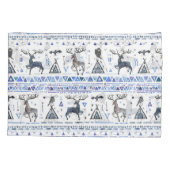 部族の民族、動物の夢のキャッチャー、シームレス。 枕カバー (裏面)