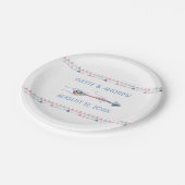 部族の水の色の矢印の羽すべての大事な行事 ペーパープレート (アングル)