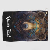 部族の熊 ゴルフタオル (横)