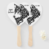 部族の狼の名前 ハンドファン (正面&裏面)