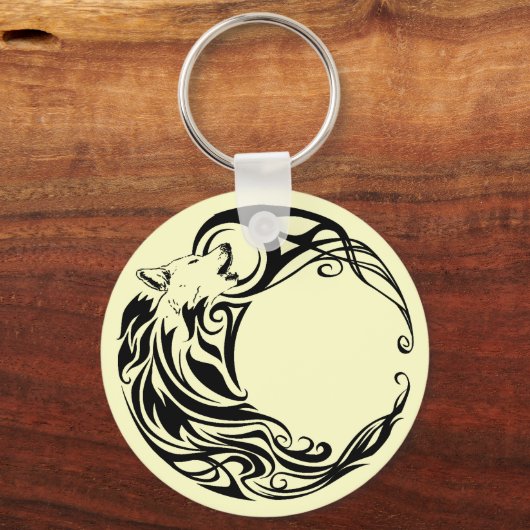 部族の狼 キーホルダー (正面)