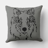 部族の狼 クッション (裏面)