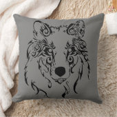 部族の狼 クッション (ブランケット)